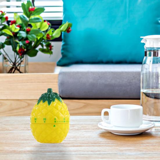 Кухонный таймер в форме ананаса с механическим вращением и ручным таймером обратного отсчета. Кухонные принадлежности.