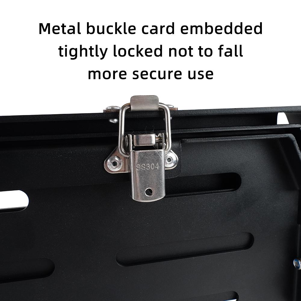 Drop Down Tailgate Table for 2007-2024 Jeep Wrangler JL - Foldable Cargo Shelf with MOLLE Panel Luggage Holder Camping Acce