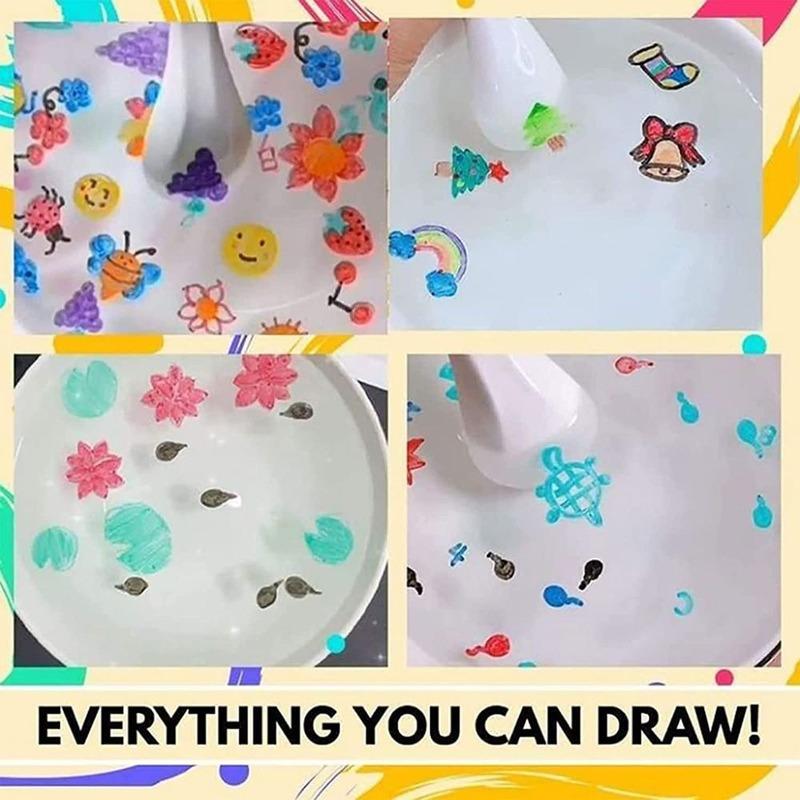 8/12 цветов, водный рисунок, волшебная плавающая ручка для рисования водой, маркеры для доски, красочная ручка для рисования, ручка для рисования, детские принадлежности для рисования, детские игрушки