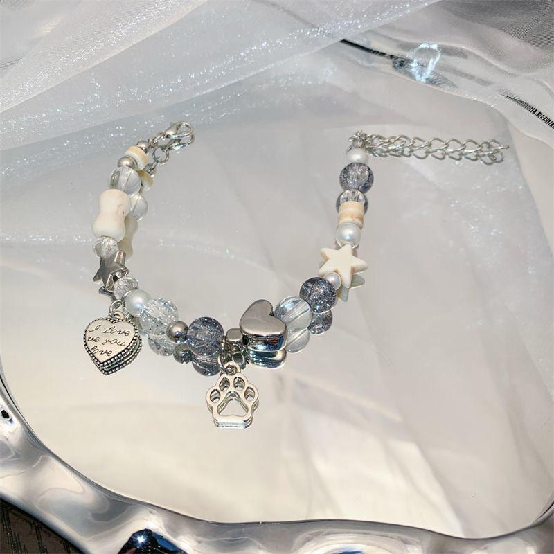 Браслет из костей в виде когтя котенка Oxygen-Star: Высококачественный универсальный аксессуар ручной работы из бисера для женщин