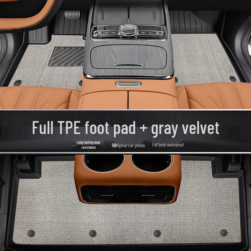 Galaxy Star 8-футовые ТПЭ коврики с полным бортиком для Geely EMP - Водительская сторона и багажник