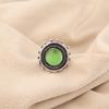 Wonderful Green Cat's Eye Gemstone Jewelry, 925 Solid Sterling Silver Ring, Handmade Spiritual Ring For Wedding Gift