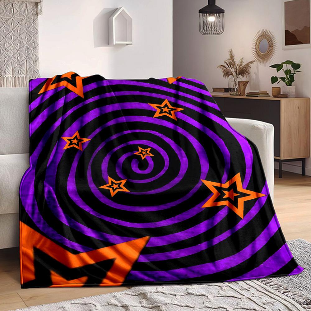 1pc Starburst Pattern Blanket Warm, Cozy, And Soft, Suitable for Sofas, Beds, Cars, And Office Use.Perfect for Camping And Travel, Making It a Great G