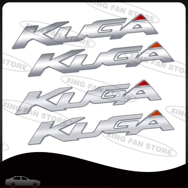 WGL2 Auto Styling For Ford Kuga Lettering Emblem ST Line Vignale EcoBoost MK2 MK3 Car Rear Trunk Badge Decal Body Sticker Accessories