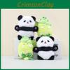 Cartoon Plush Adorable Bamboo Shoot Panda Keychain Cute Gift For Couples And Friends