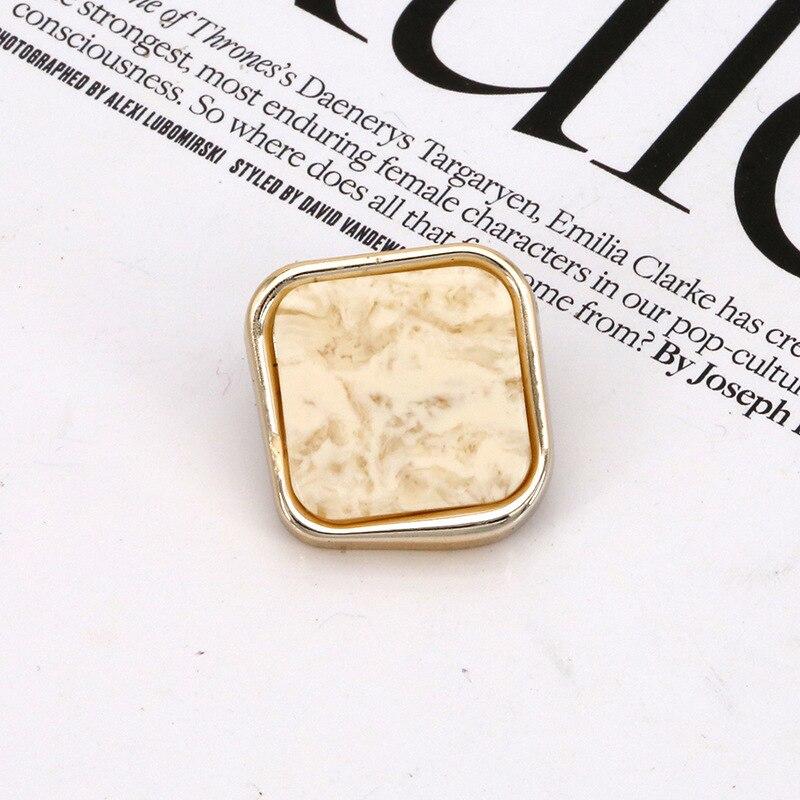 10 шт. красивые пуговицы с покрытием, квадратные круглые пуговицы, пальто, ветровка, аксессуары для свитера, различные стили, принадлежности для шитья своими руками