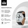 Disney Men's W001853 Mickey Mouse Silver-Tone Watch with Black Synthetic Leather Band