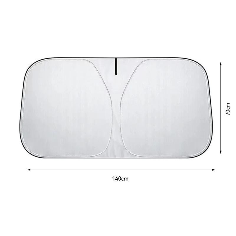 Foldable Car Windshield Sun Shade UV Block Heat Insulation For Mercedes Benz Maybach GLS Interior Protection Accessories