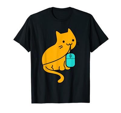 Футболка «Кот-геймер» и игровая мышь для ПК