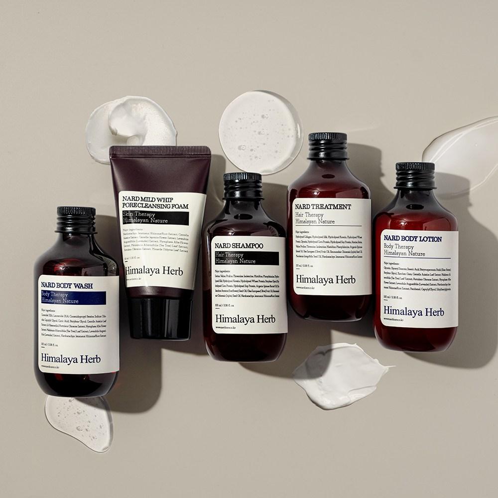 Nard Дорожный набор для волос и тела 5 видов + хлопковый мешочек, 6 наборов