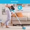 YISORA N3 Cordless Vacuum Cleaner, 17kPa Powerful Suction, 0.7L Dust Cup, 40min Runtime, 2200mAh Capacity, 70dB Noise Level, Light Blue