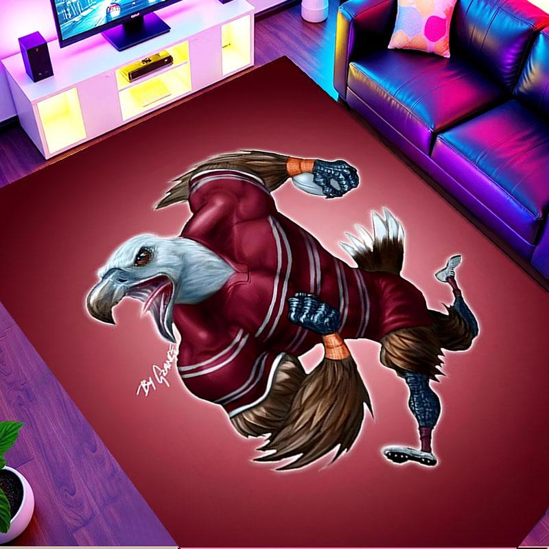 Manly Warringah Sea Eagles Print Rug, Washable Floor Carpet, For Entryway Dorm Laundry Room Office Study, Home Decor Birthday Christmas Gift