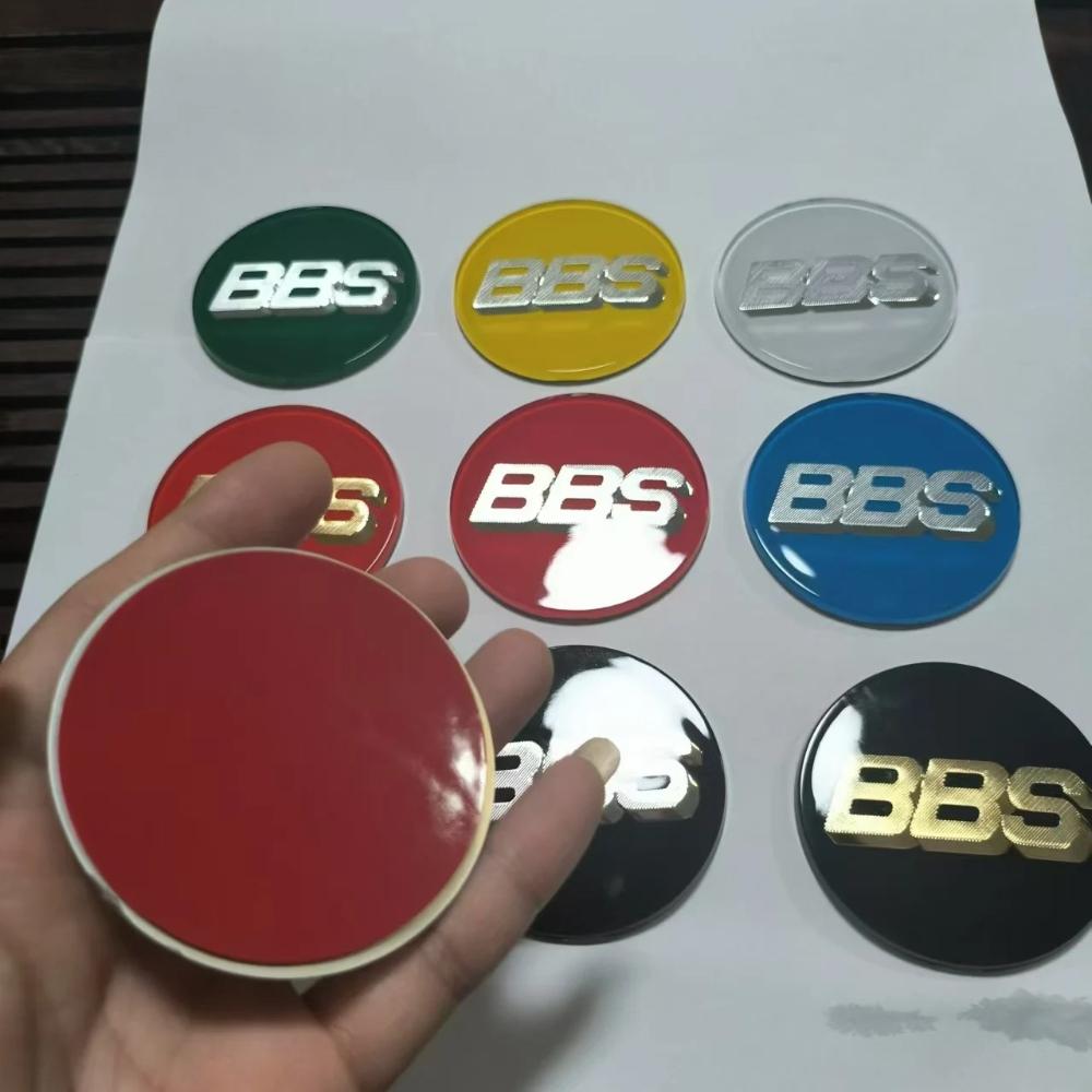 4pcs 69mm Acrylic planar surface BBS Emblem Stickers Car Wheel hub center Cap Hub for BBS 0924030 Center HubCaps accessories