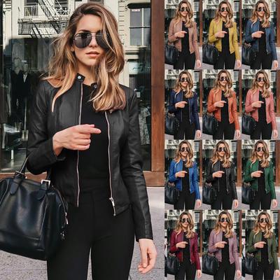 Женская куртка с лацканами и мото куртка на молнии байкерские короткие укороченные топы в стиле панк