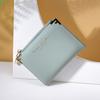 Новый женский кошелек кошелек для девочек короткий однотонный простой высококлассный кошелек для мелочи кошелек кошелек