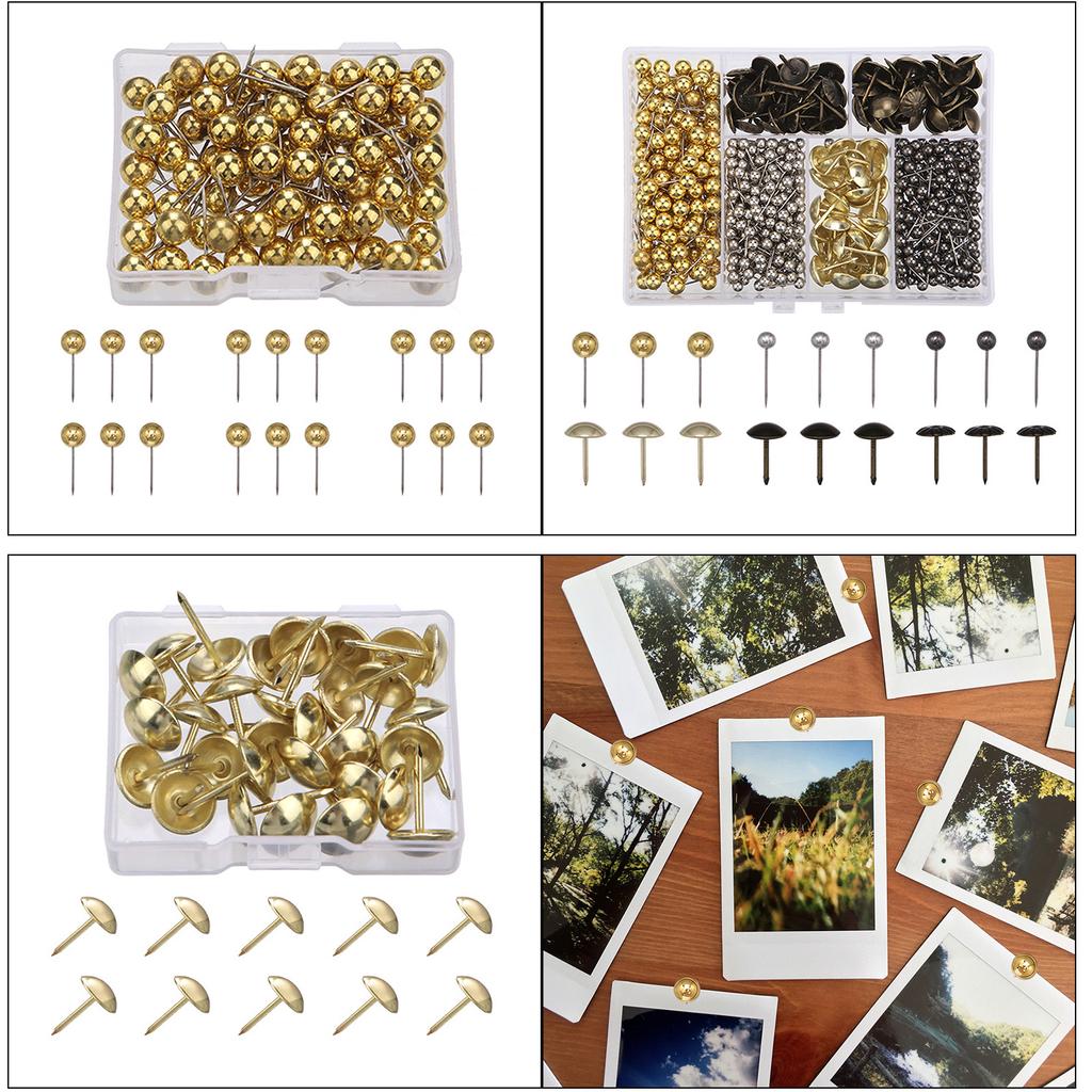 Map Tacks Push Pins Practical Map Push Pins Round Head Tacks Poster Pins Map Pins School Office Supplies for Craft Lover