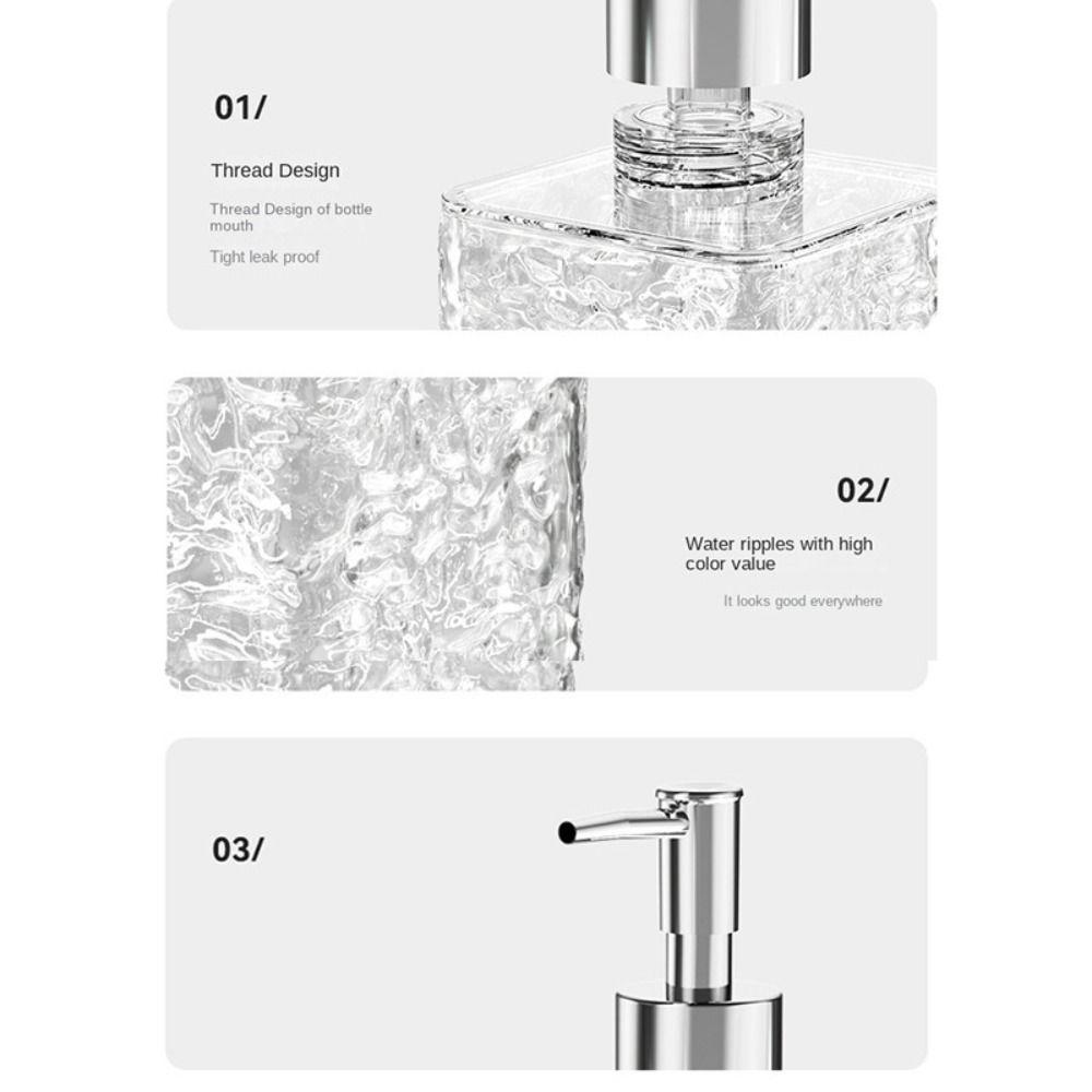 Waterproof Shampoo Pump Bottle Rust Proof Soap Lotion Container Clear Soap Dispenser  Kitchen
