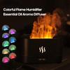 Flame Aroma Diffuser, Fragrance Essential Oil Aromatherapy Diffuser Air Freshener, Home USB Desktop Air Humidifier Purifier