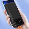 K6Pro 10000mAh Powerbank with Built-in USB-C MicroUSB iPhone Lightning Cables - Black