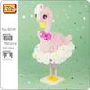 LOZ 9248 Animal World Ballet Flamingo Dance Swan Bird 3D Model DIY Mini Diamond Blocks Bricks Building Toy No Box