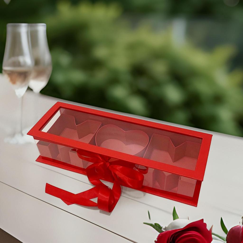 Mom Empty Flower Box Mother's Day Premium Elegant Eternal Soap Packaging Box for Parties Celebrations Valentines DIY Decorations