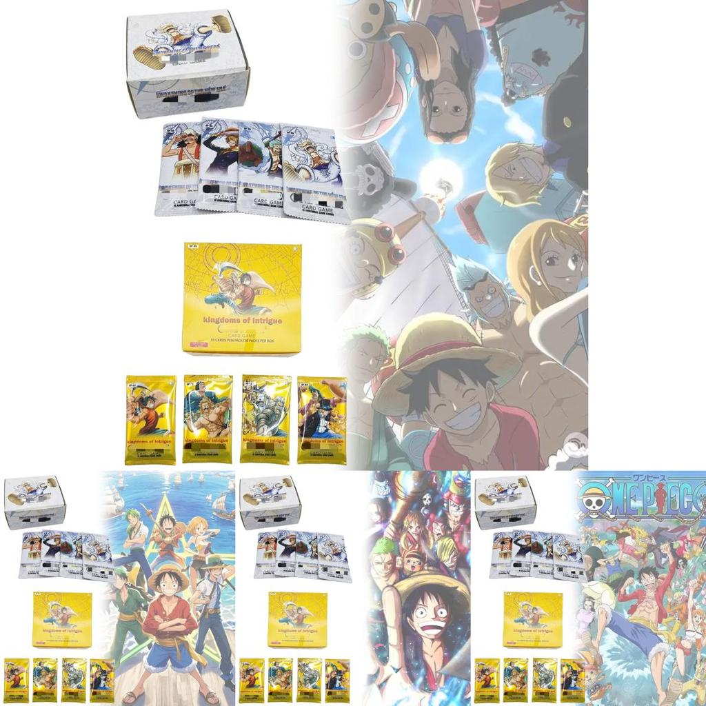 Колода карт One Piece из ПВХ с бустерными картами для коллекционеров и игры