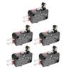 uxcell Micro Switch 15A 125/250VAC SPDT NO NC 3 Terminal Short Roller Lever Action Switch Pack of 5