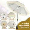 Universal Baby Stroller Umbrella 360 Degrees Adjustable Baby Car Pram Parasol with Clip For Stroller Accessories Sun Visor