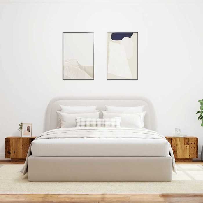 VidaXL Table de chevet vieux bois 100x35x40 cm bois d'ingénierie, table de nuit, table d'appoint pour chambre à coucher, 3329173