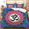 Mandala Duvet Cover Set Boho Style Horse Pattern Chic Polyester Comforter Cover King Twin Size for Teens Adults Kids Bedding Set