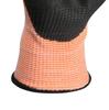 HPPE Cut Resistant Orange Shell Work Gloves Level 5 Foam Nitrile Coated Oil Proof and Good Grip Anti-Cut Men's Gloves
