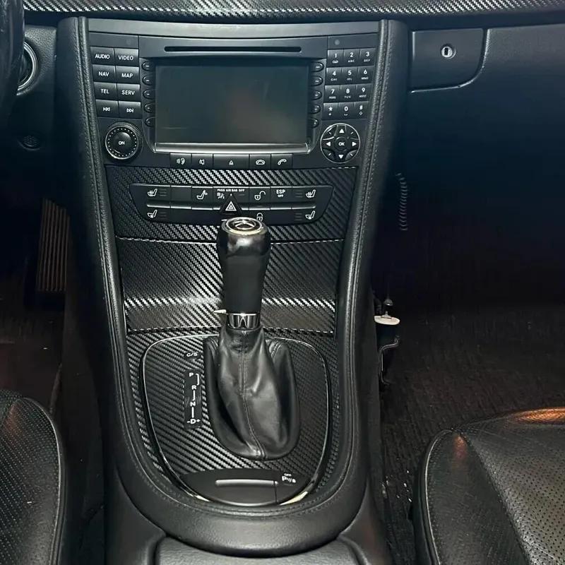 Carbon Fiber For Mercedes Benz CLS W219 07-10 Car Film Interior Sticker Center Console Gear Dashboard Air Door Handle Lift Panel