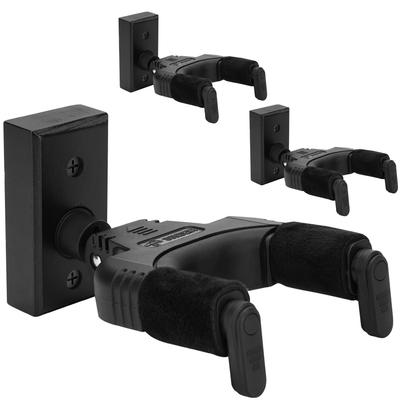 Sondery Guitar Wall Adjustable Suitable for and Black Hanger, Mount, Auto-Lock, Angle, Guitars, Basses, Mandolins, Nitro-Coated Finish,