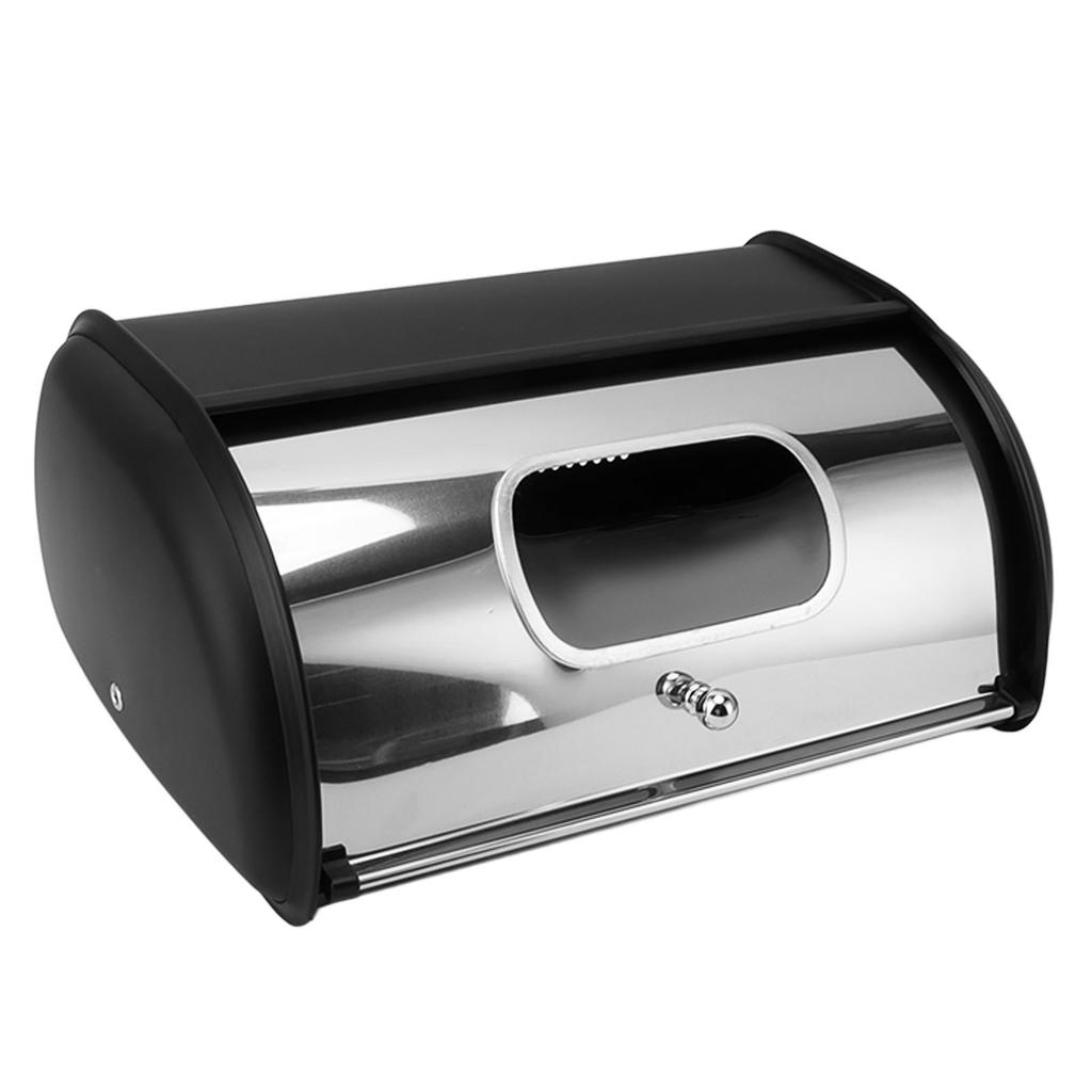 Iron Bread Bin Bread Storage Holder Bread Bin Bread Box Bread Holder Storage Container With Small Window for Kitchen Countertop
