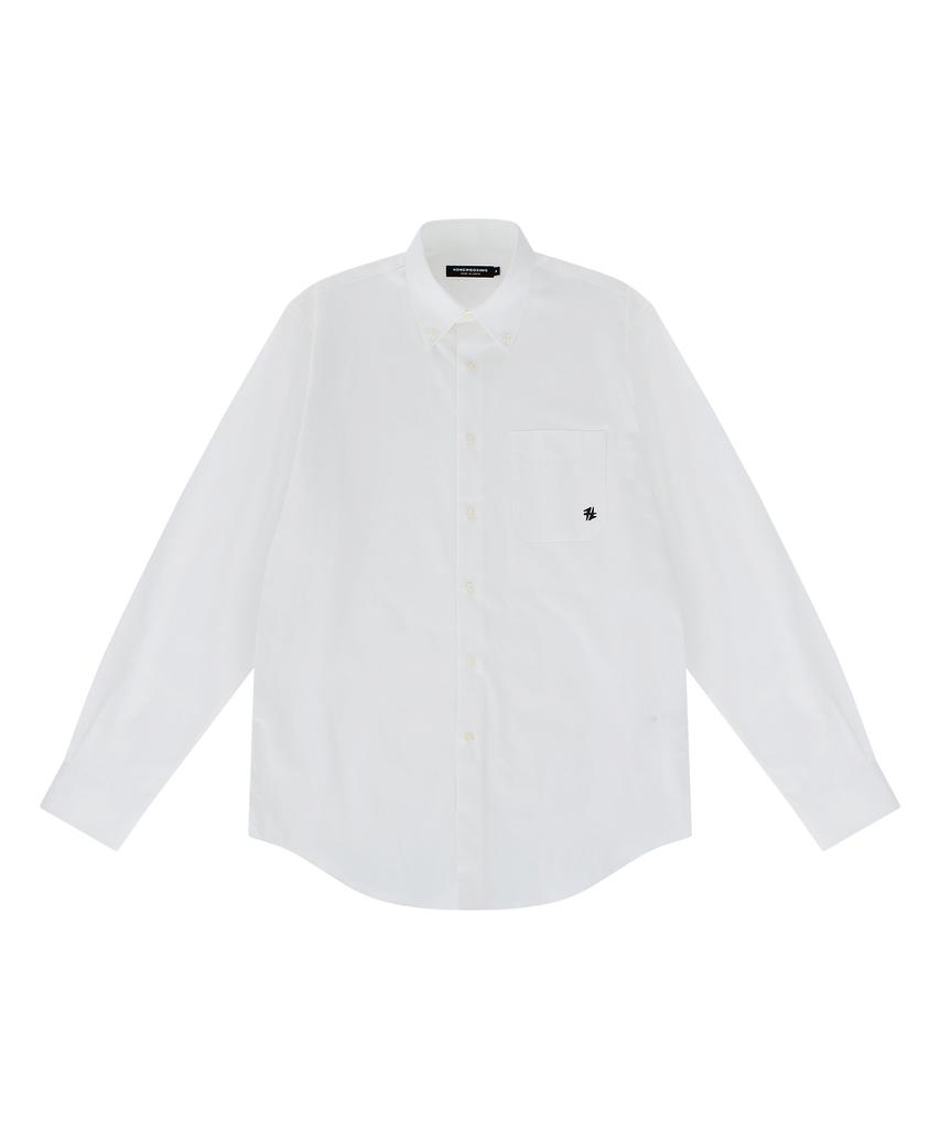 Рубашки Honguseong Regular Fit с вышивкой_Белый