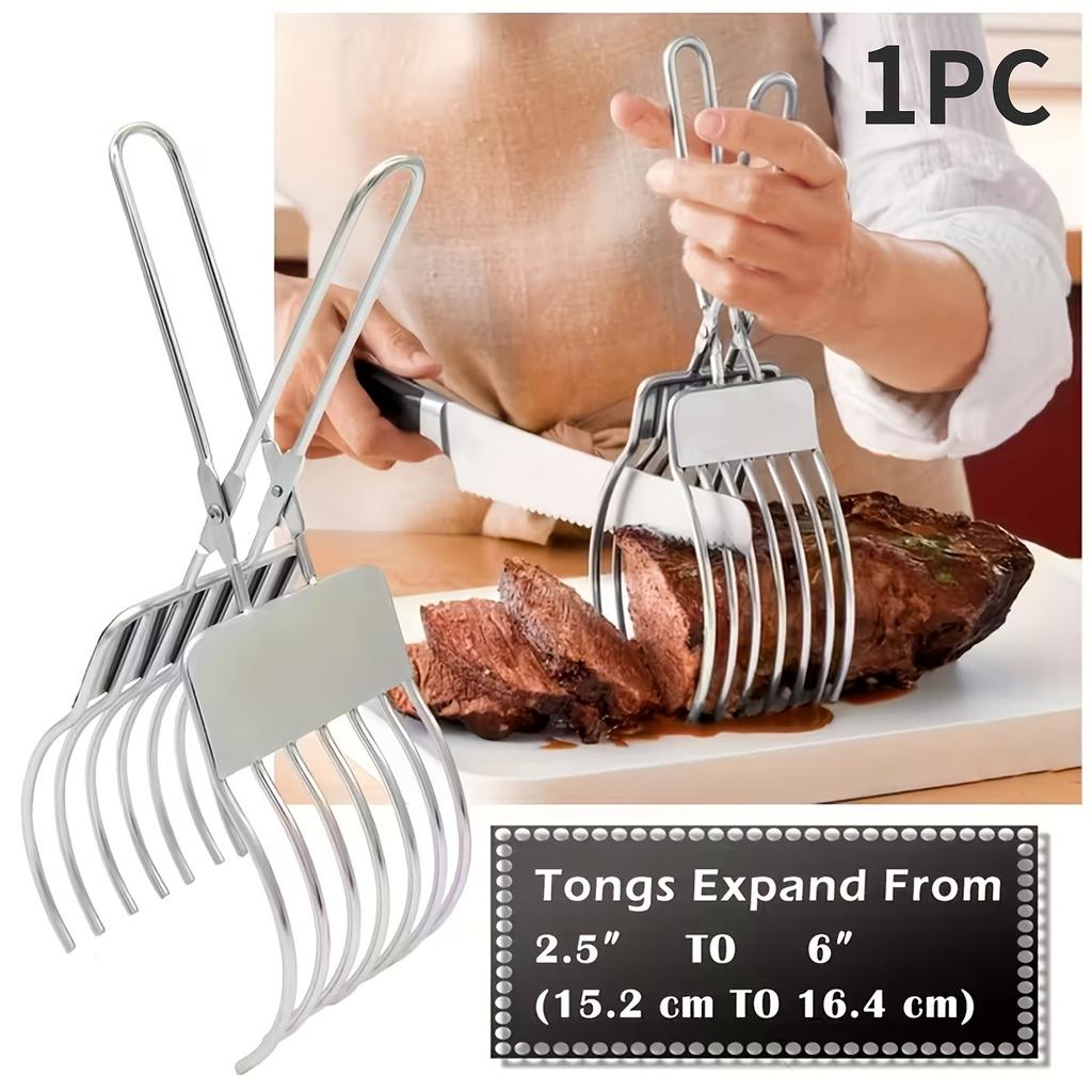 1 шт. Уличный BBQ Машина для нарезки ветчины и хлеба Семейная кухня Нержавеющая сталь Зажим для еды