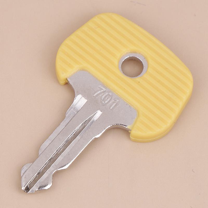 2Pcs 701 Forklift Ignition Key For Trucks 28520480 Yellow Ignition Key Power Start Key Manual Electric Forklift Accessories