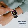 Для Apple Watch Series 10 42 мм Чехол Ударопрочный ПК Чехол для Часов с Оранжевой 3D Текстурированной Кнопкой - Starlight