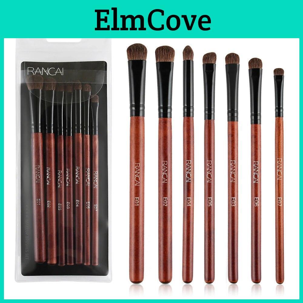 Shadow Eye Brushes Makeup 7pcs Set Natural Horse Hair Cosmetics Brushes Blending Smudge Shader Brush Makeup Tool