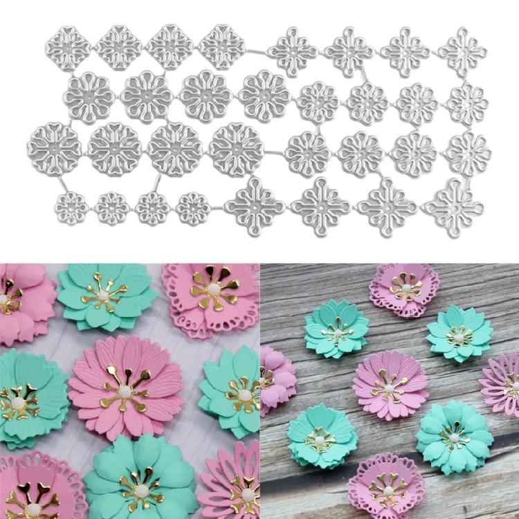 Flowers Metal Cutting Dies Templates Molds Embossing Stencils Die Cuts for Scrapbooking Cards Making Decorations