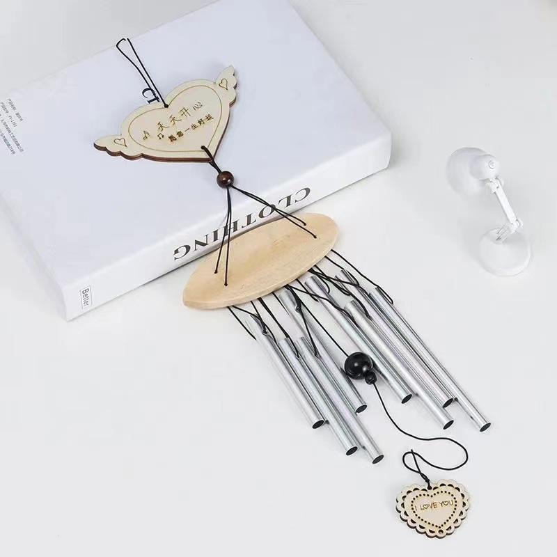 1PCS Outdoor Metal Wind Chimes Yard GardenBell Wind Chime Window Bells Wall Hanging Decorations Home Decor Wooden Wind