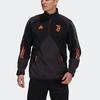 adidas Ювентус Футбол Спортивный пуловер с цветными блоками Толстовка Мужские топы Черный GK8603