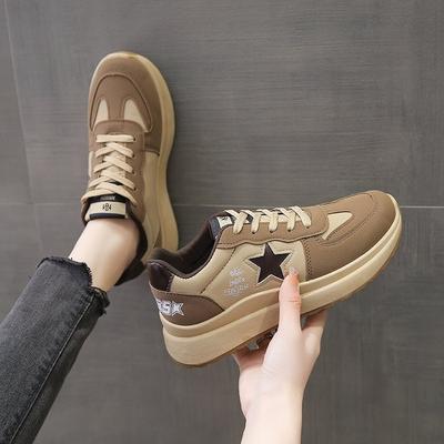 Женские осенние кроссовки цвета хаки и черного цвета в тон Muffin с мягкой подошвой, легкие модные женские кроссовки Cortez