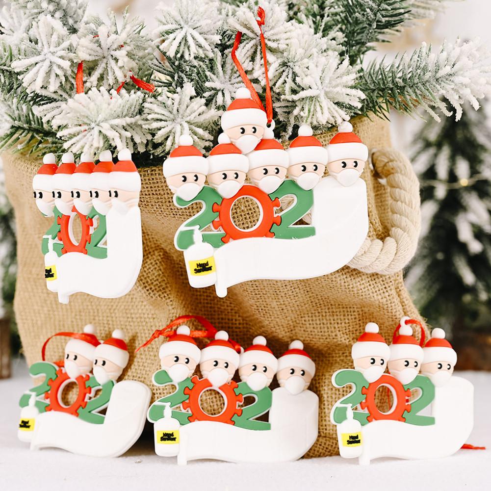 Christmas Ornament Kit with Mask Hanging Pendant Xmas Decor for Family