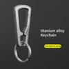 Titanium Alloy Carabiner Keys Clip Outdoor Keychain Quick Release Buckle Keys Ring Climbing Hook EDC Outdoor Tool