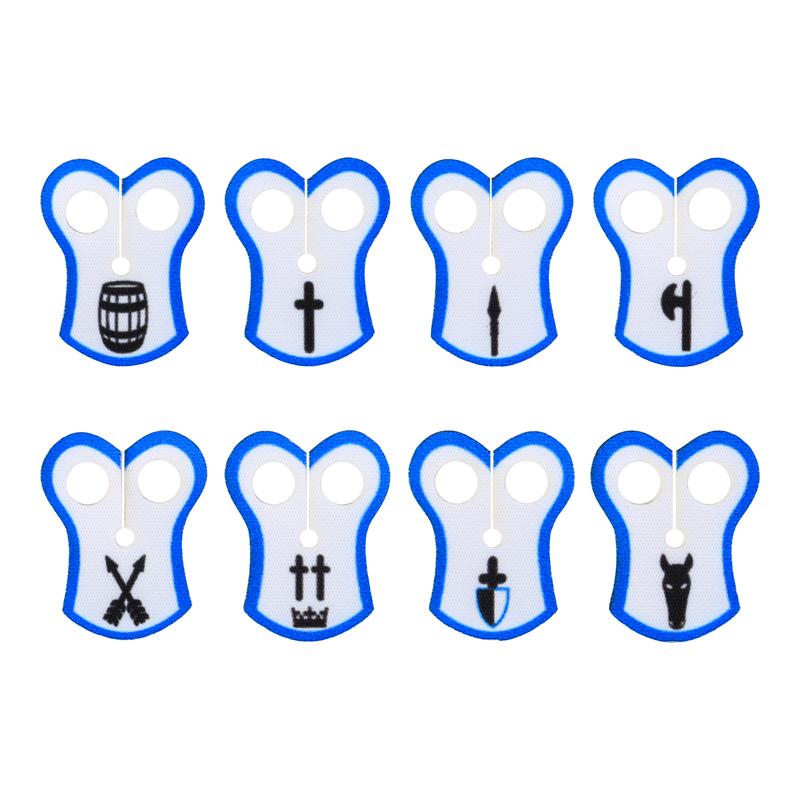 Набор Строительных Блоков MOC Офицерская Накидка Рыцари Льва Средневековье Фигурки Аксессуары Шарф Накидка из Искусственного Меха Блоки Игрушки Подарок Мальчикам
