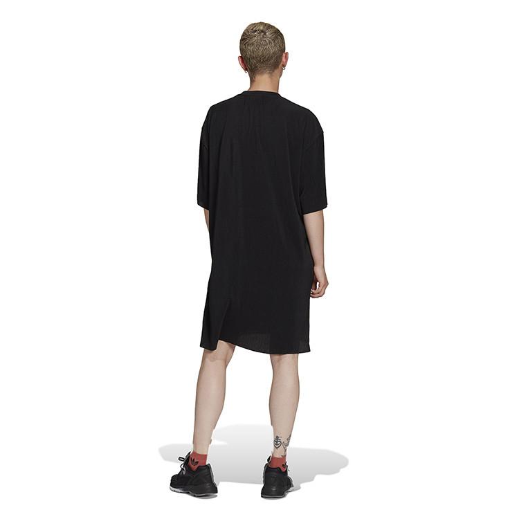 adidas Платье с коротким рукавом женское черное HF7549
