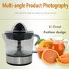 Yousheng Electric Citrus Juicer Food Grade BPA-Free 18000Rpm High Speed Easy To Clean Transparent Automatic Orange Fruit Juicer Machine