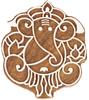 IBA Indianbeautifulart Текстильный печатный блок Господь Ганеша ручной работы деревянный штамп деревянный блок печать текстильный штамп для ткани гончарные блоки- 2.5