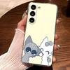 Мультяшный чехол для телефона S-Sprunkis для Samsung S25 S24 Ultra S23 Fe S22 S20 S21 Plus Fe Ultra 5G Прозрачный чехол